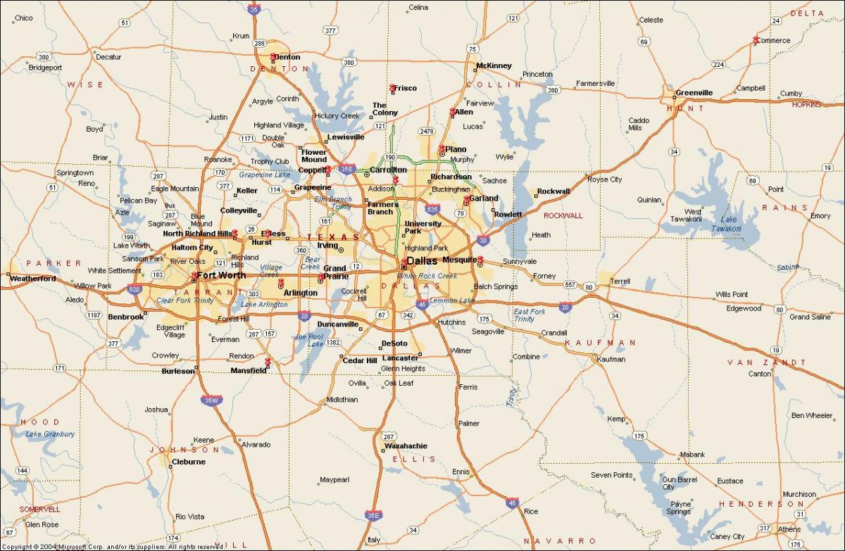 Dallas Fort Worth metroplex anzeigen