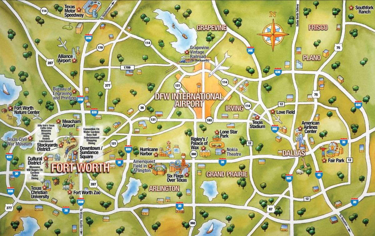 DFW Stadtplan