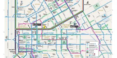 Dallas-bus-Routen Karte
