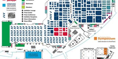Karte von Dallas convention center
