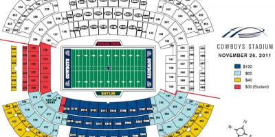 Dallas Cowboys Stadion-Sitzplan