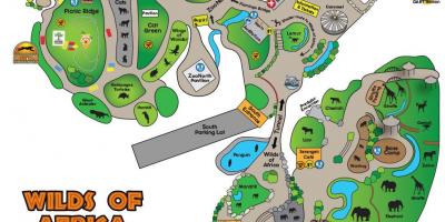 Karte von Dallas zoo