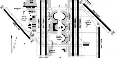 DFW airport terminal b Landkarte