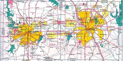 Karte von north Dallas