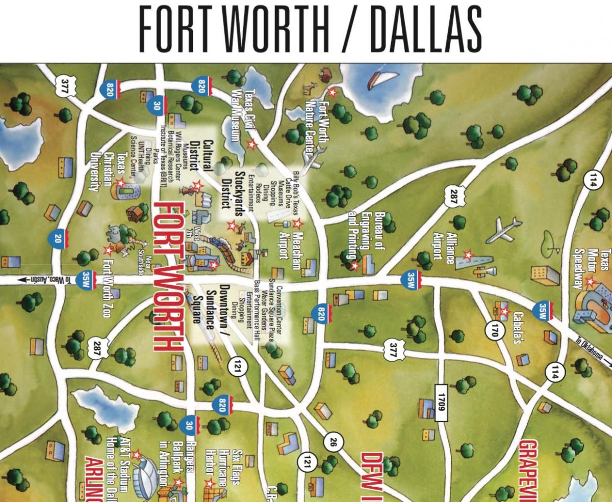 Karte von Dallas-Fort Worth