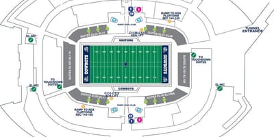 Cowboys Stadion Parken anzeigen