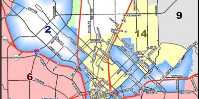 Stadt Dallas zoning map