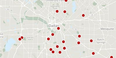 Dallas Kriminalität Karte